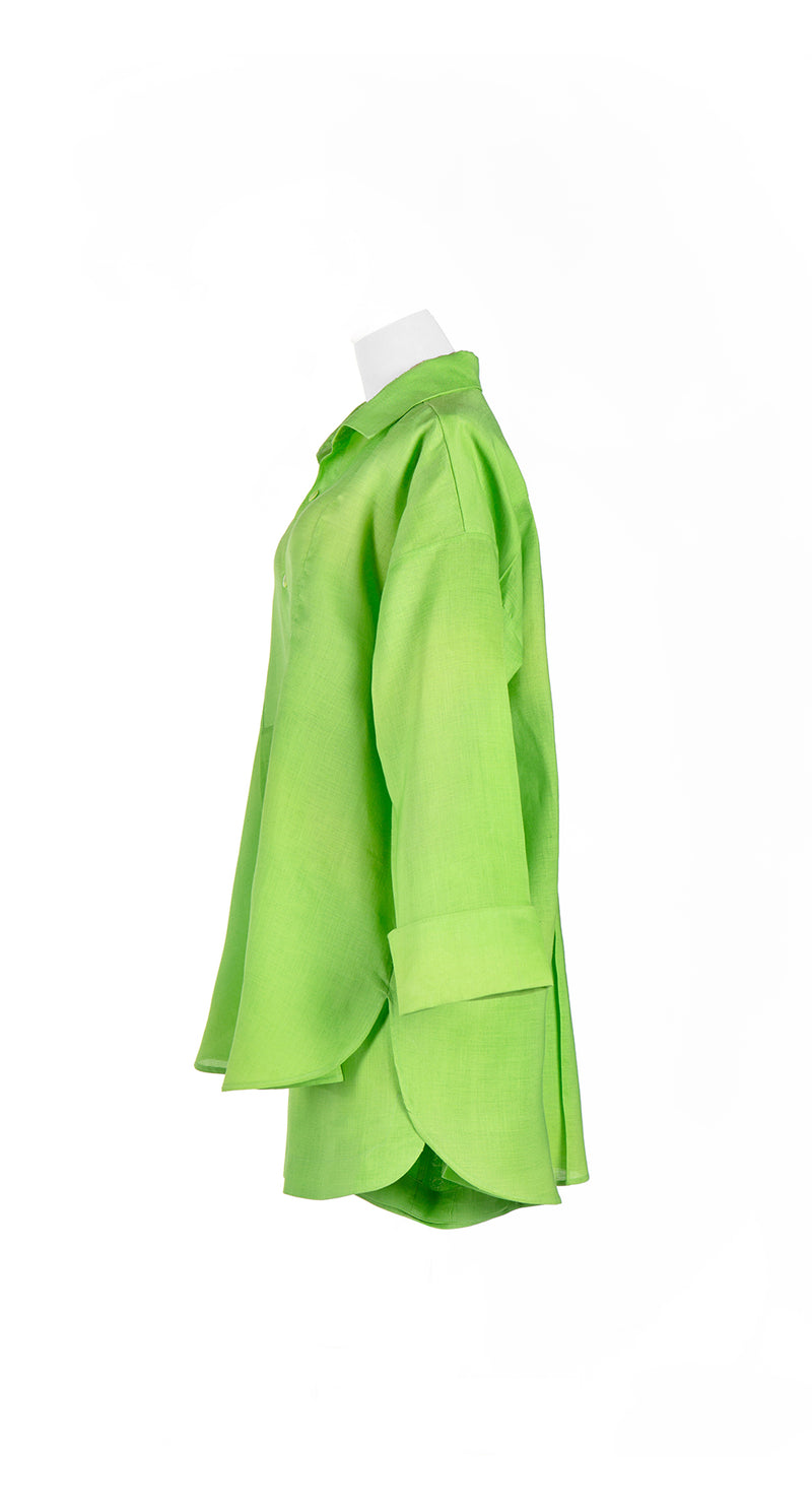 Lime Green Shirt/Cover Up