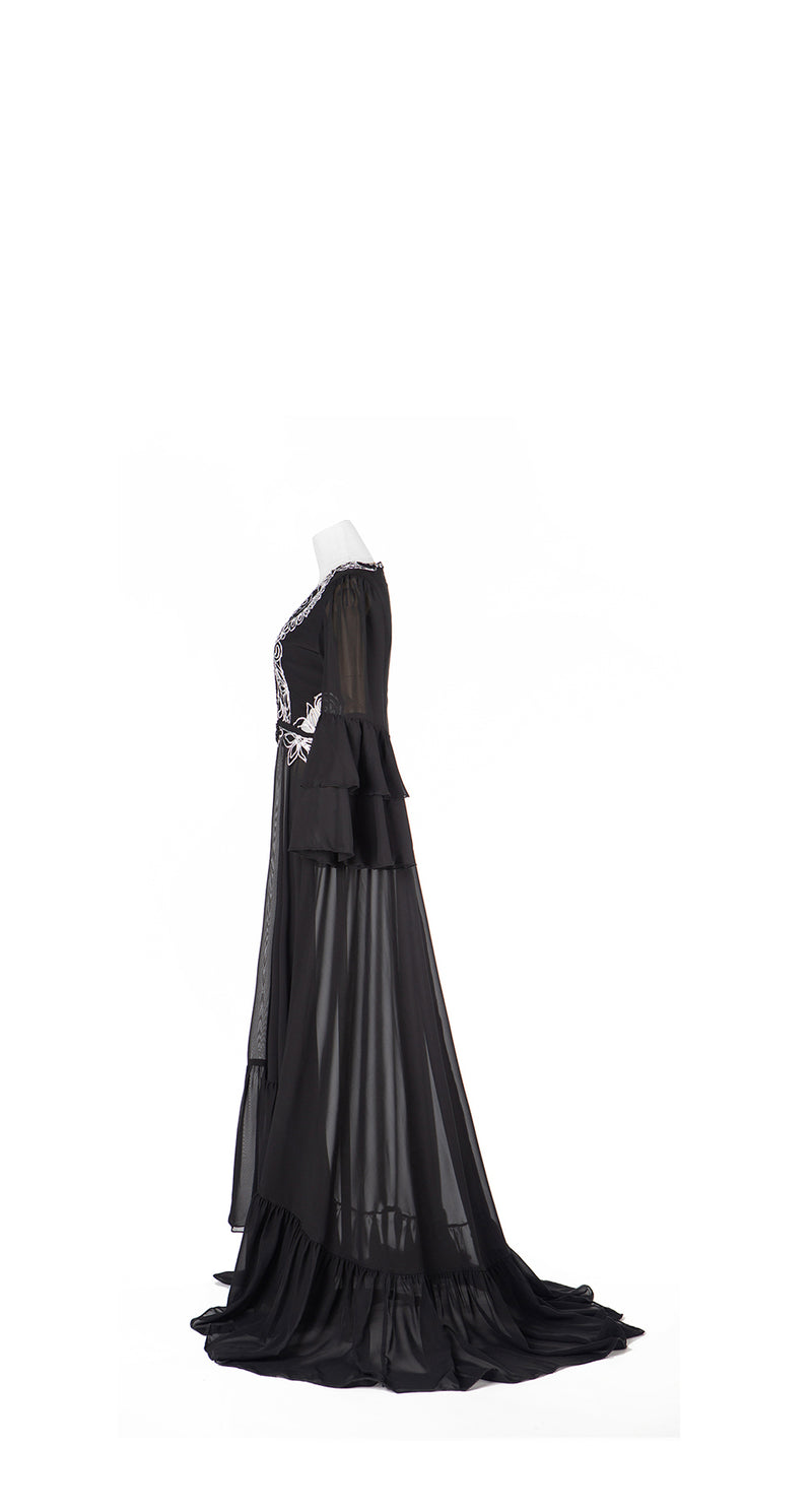 Black Pearl Long Evening Dress